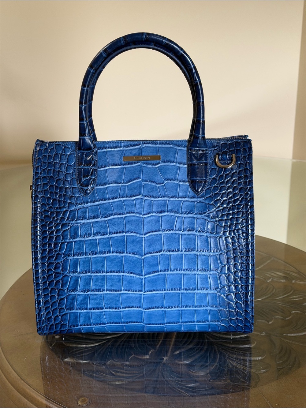 Brahmin Caroline Heavenly Blue Lumeria Satchel - Picture 2 of 15